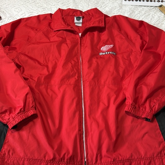 NHL Detroit Red Wings Windbreaker Full Zip Jacket Men’s Size Large - Picture 10 of 10